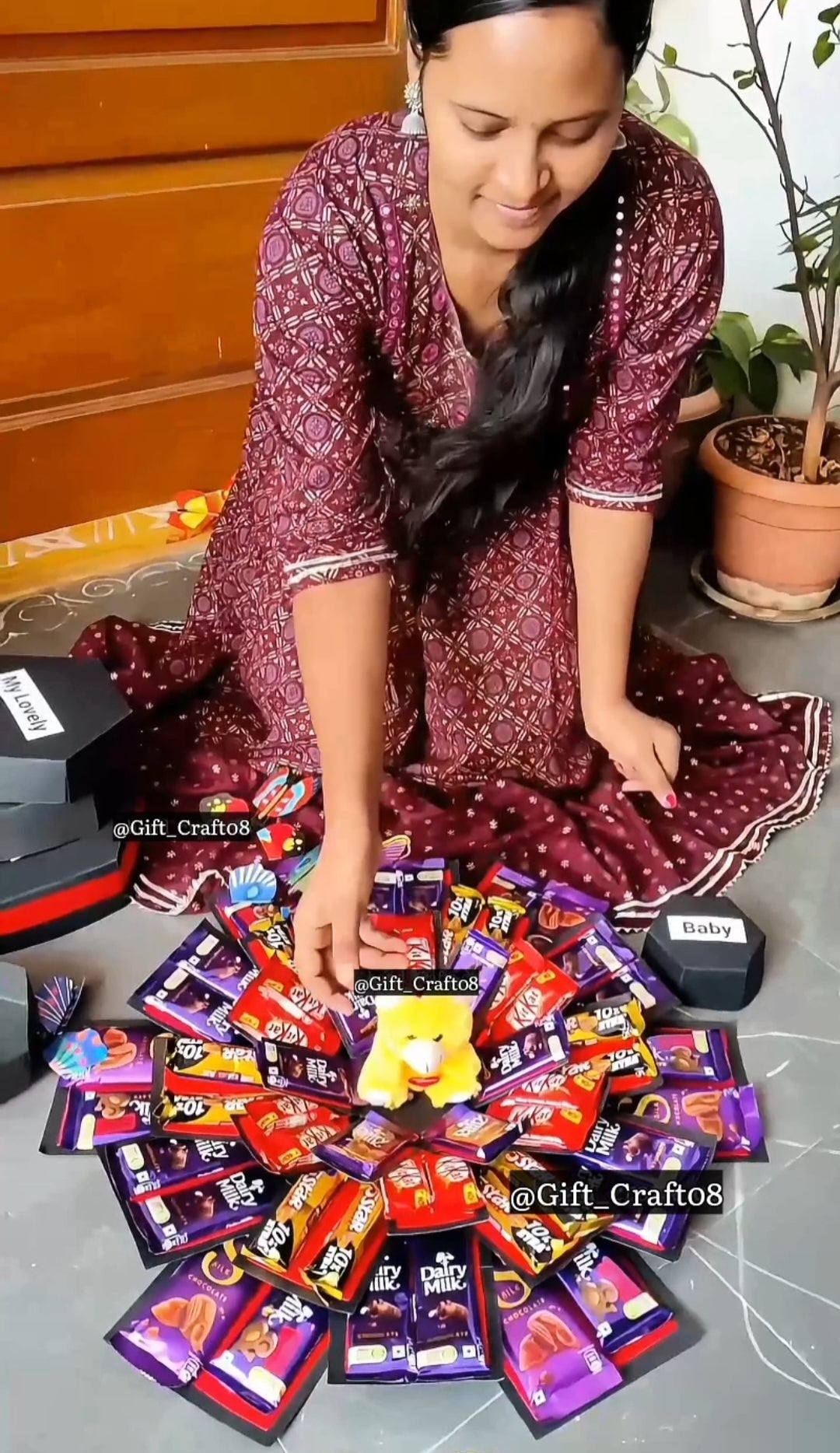 Chocolate Box ๐ 4 Layers With Butterfly ๐ฆ